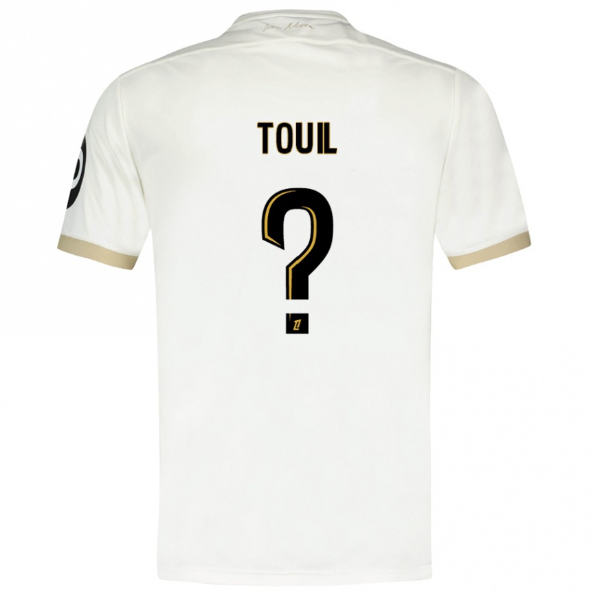 Kinder Fußball Yanis Touil #0 Weißgold Auswärtstrikot Trikot 2024/25 T-Shirt Luxemburg