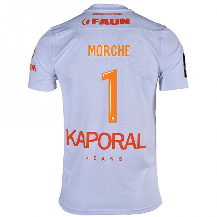 Kinder Fußball Cosette Morché #1 Weiß Auswärtstrikot Trikot 2024/25 T-Shirt Luxemburg