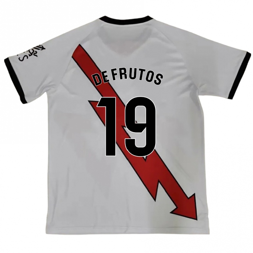 Kinder Fußball Jorge De Frutos #19 Rot Auswärtstrikot Trikot 2024/25 T-Shirt Luxemburg