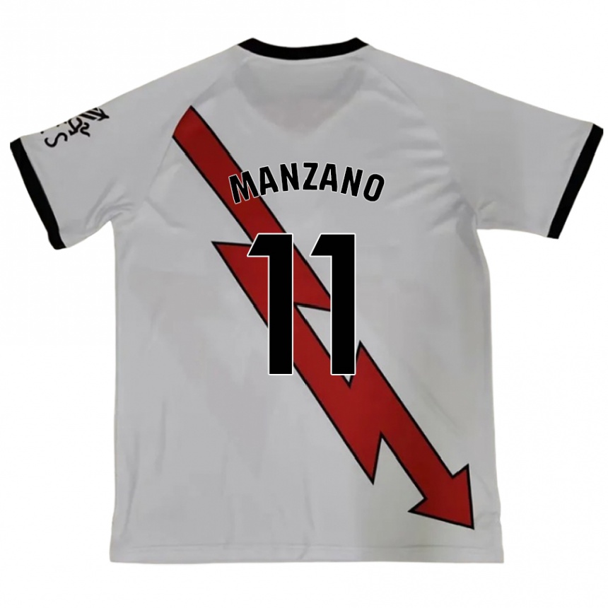 Kinder Fußball Sergio Manzano #11 Rot Auswärtstrikot Trikot 2024/25 T-Shirt Luxemburg