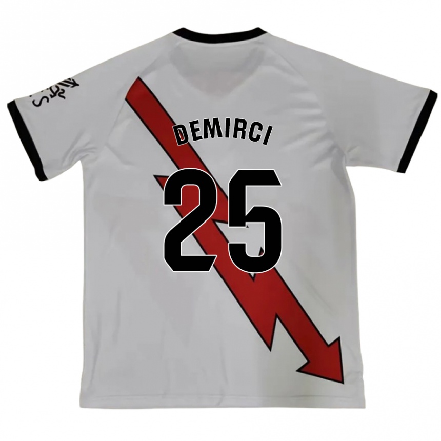 Kinder Fußball Mert Demirci #25 Rot Auswärtstrikot Trikot 2024/25 T-Shirt Luxemburg