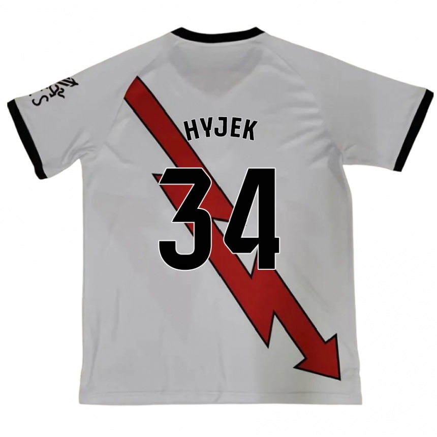 Kinder Fußball David Hyjek #34 Rot Auswärtstrikot Trikot 2024/25 T-Shirt Luxemburg