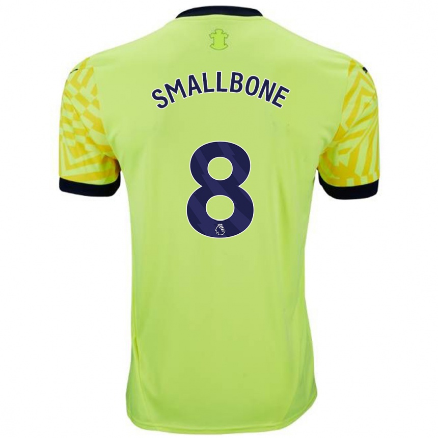 Kinder Fußball Will Smallbone #8 Gelb Auswärtstrikot Trikot 2024/25 T-Shirt Luxemburg