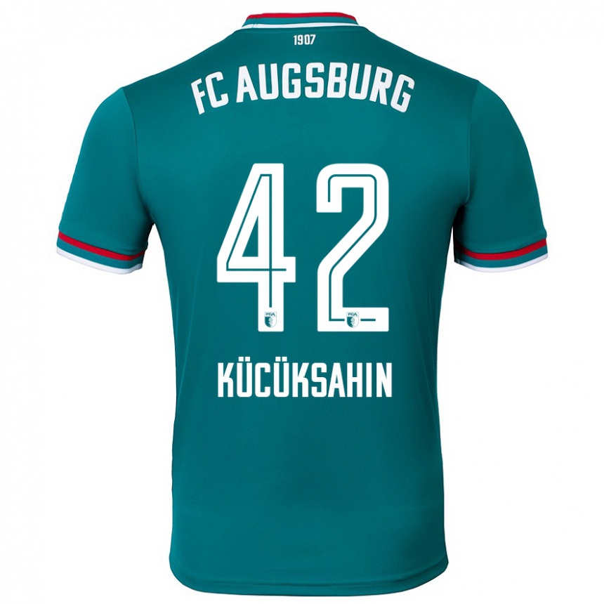 Kinder Fußball Mahmut Kücüksahin #42 Dunkelgrün Auswärtstrikot Trikot 2024/25 T-Shirt Luxemburg