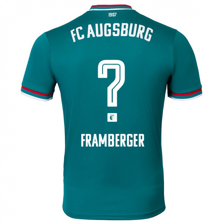 Kinder Fußball Raphael Framberger #0 Dunkelgrün Auswärtstrikot Trikot 2024/25 T-Shirt Luxemburg