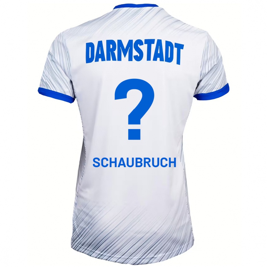 Kinder Fußball Julian Schaubruch #0 Weiß Blau Auswärtstrikot Trikot 2024/25 T-Shirt Luxemburg