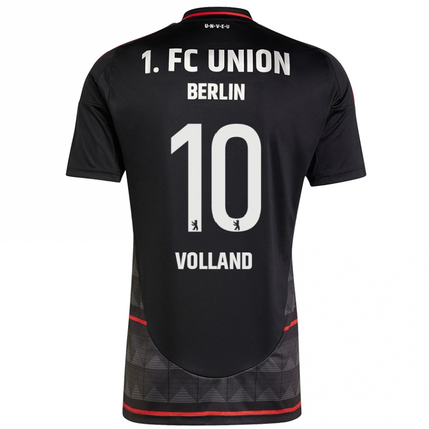 Kinder Fußball Kevin Volland #10 Schwarz Auswärtstrikot Trikot 2024/25 T-Shirt Luxemburg