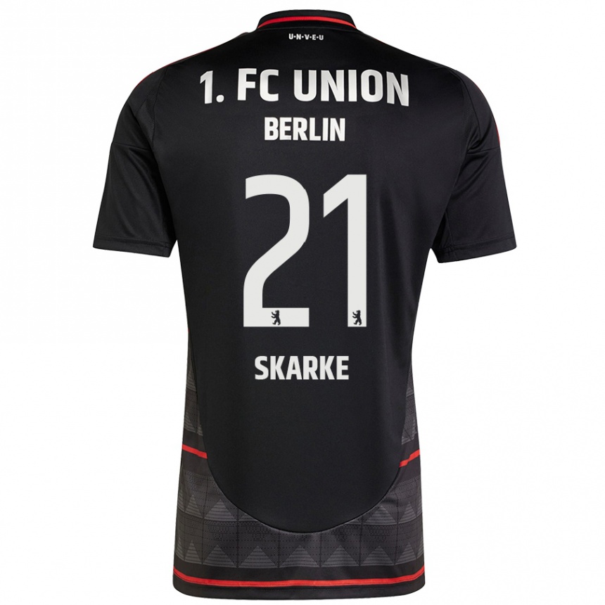 Kinder Fußball Tim Skarke #21 Schwarz Auswärtstrikot Trikot 2024/25 T-Shirt Luxemburg