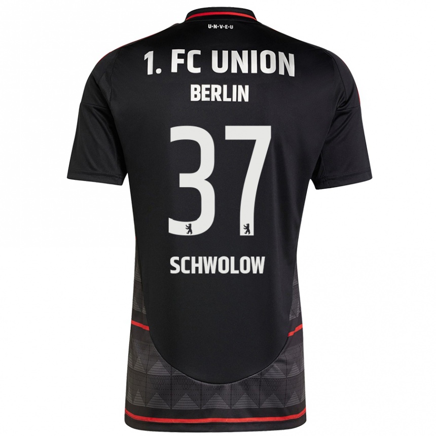 Kinder Fußball Alexander Schwolow #37 Schwarz Auswärtstrikot Trikot 2024/25 T-Shirt Luxemburg