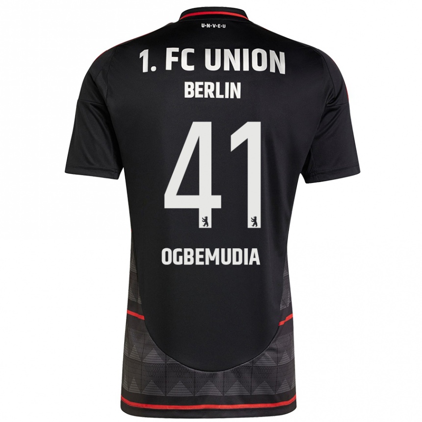 Kinder Fußball Oluwaseun Ogbemudia #41 Schwarz Auswärtstrikot Trikot 2024/25 T-Shirt Luxemburg