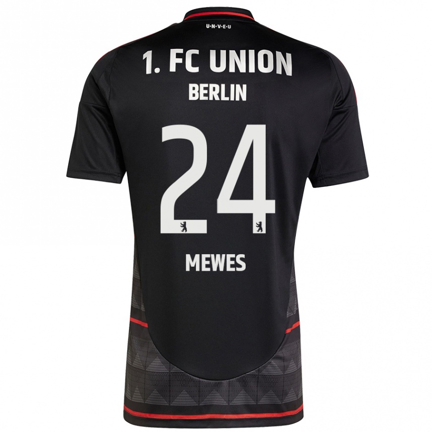 Kinder Fußball Gennaro Mewes #24 Schwarz Auswärtstrikot Trikot 2024/25 T-Shirt Luxemburg