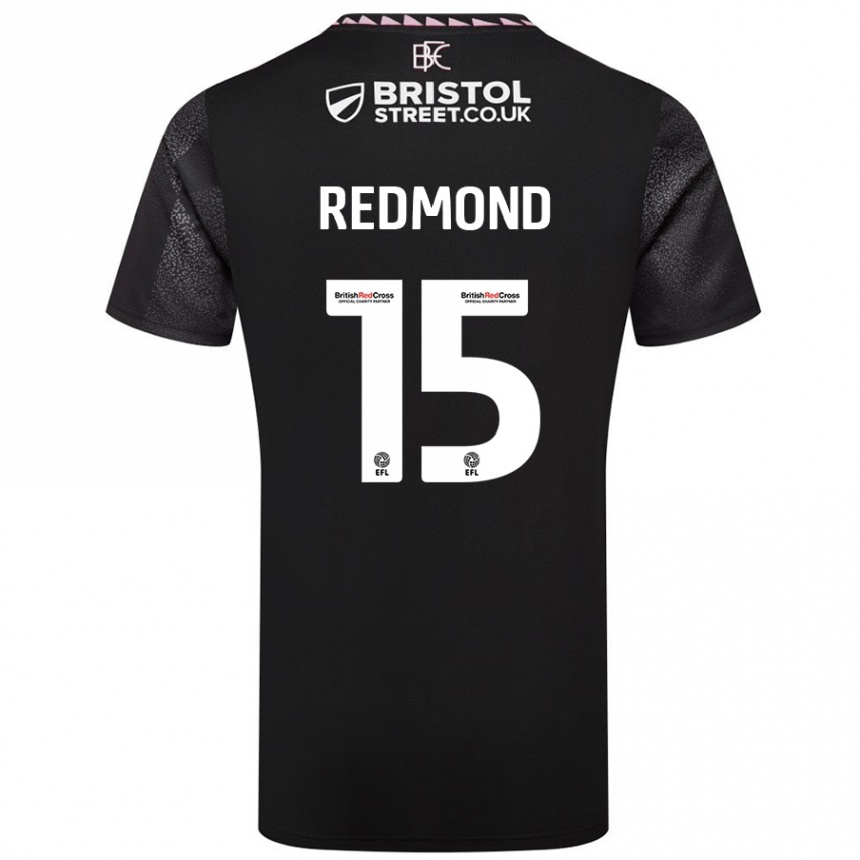 Kinder Fußball Nathan Redmond #15 Schwarz Auswärtstrikot Trikot 2024/25 T-Shirt Luxemburg