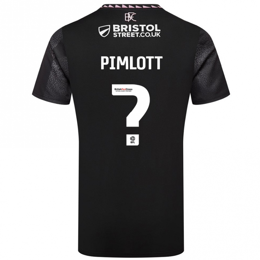 Kinder Fußball Oliver Pimlott #0 Schwarz Auswärtstrikot Trikot 2024/25 T-Shirt Luxemburg