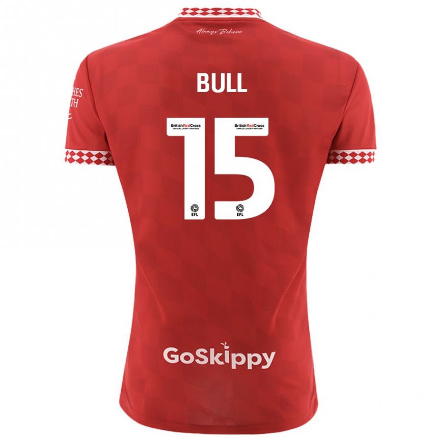 Herren Fußball Jasmine Bull #15 Rot Heimtrikot Trikot 2024/25 T-Shirt Luxemburg