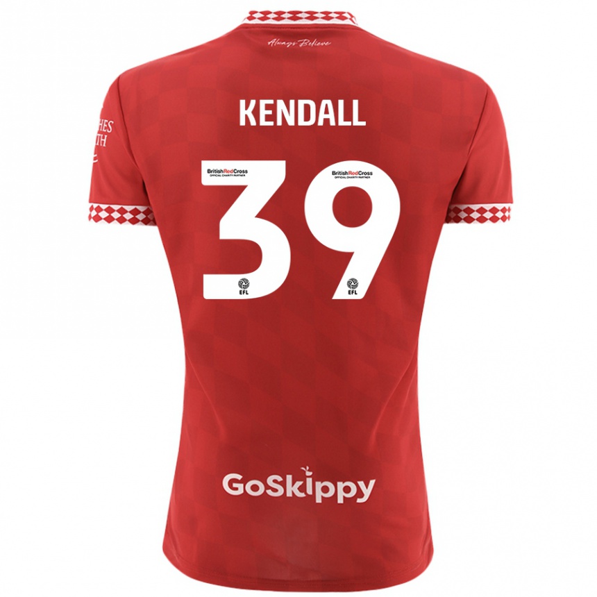 Herren Fußball Maya Kendall #39 Rot Heimtrikot Trikot 2024/25 T-Shirt Luxemburg