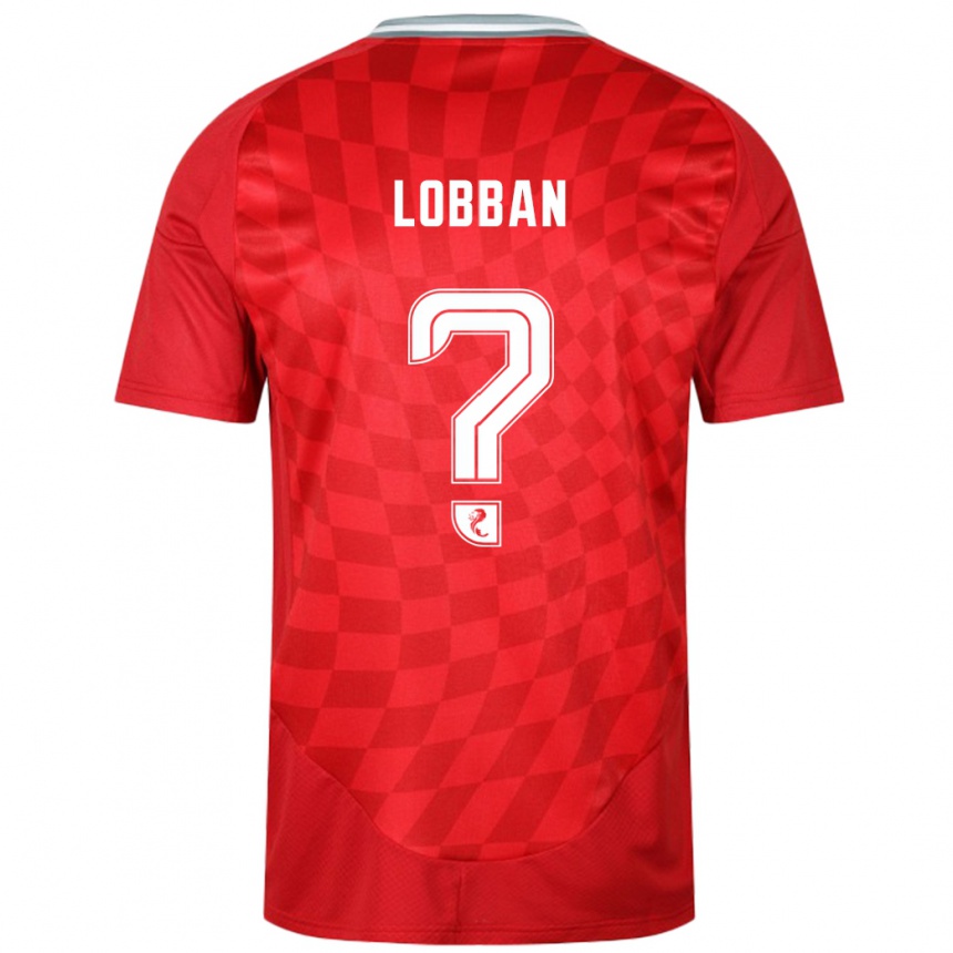 Herren Fußball Dylan Lobban #0 Rot Heimtrikot Trikot 2024/25 T-Shirt Luxemburg