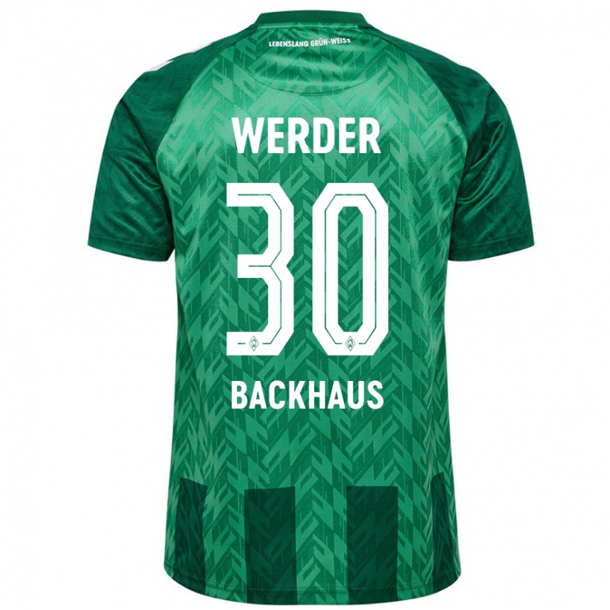 Herren Fußball Mio Backhaus #30 Grün Heimtrikot Trikot 2024/25 T-Shirt Luxemburg