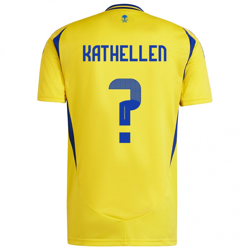 Herren Fußball Kathellen #0 Gelb Blau Heimtrikot Trikot 2024/25 T-Shirt Luxemburg