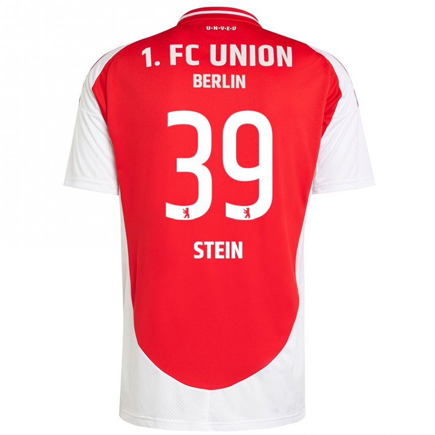 Herren Fußball Yannic Stein #39 Rot Weiß Heimtrikot Trikot 2024/25 T-Shirt Luxemburg