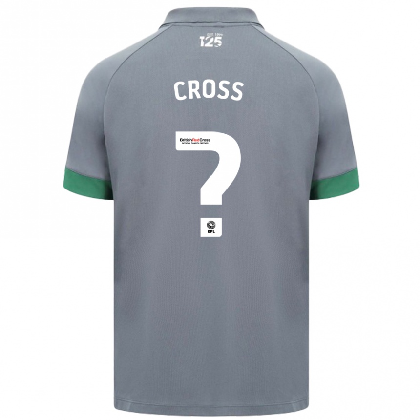 Herren Fußball Alex Cross #0 Dunkelgrau Auswärtstrikot Trikot 2024/25 T-Shirt Luxemburg