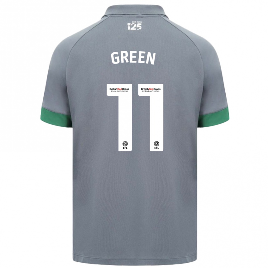 Herren Fußball Danielle Green #11 Dunkelgrau Auswärtstrikot Trikot 2024/25 T-Shirt Luxemburg