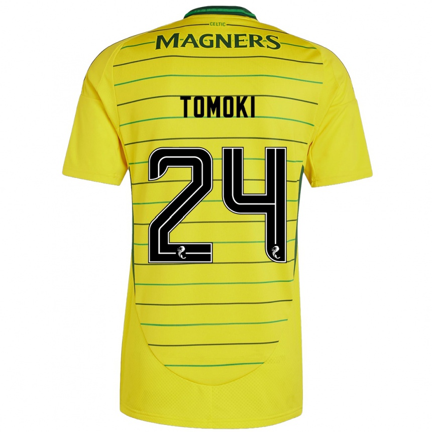 Herren Fußball Tomoki Iwata #24 Gelb Auswärtstrikot Trikot 2024/25 T-Shirt Luxemburg