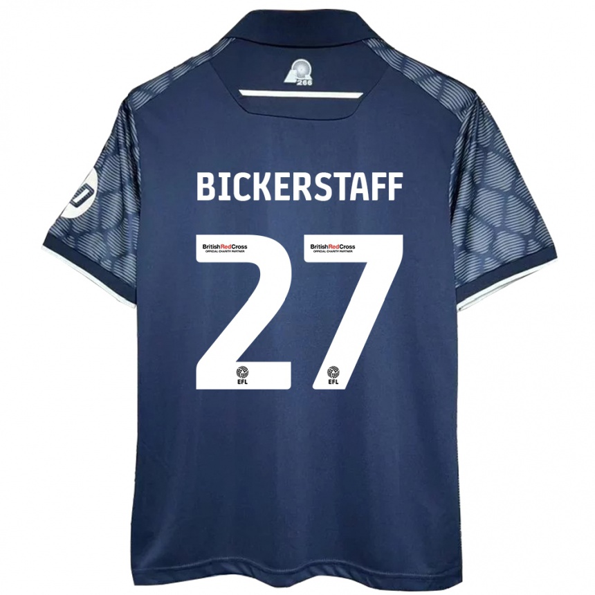 Herren Fußball Jake Bickerstaff #27 Schwarz Auswärtstrikot Trikot 2024/25 T-Shirt Luxemburg