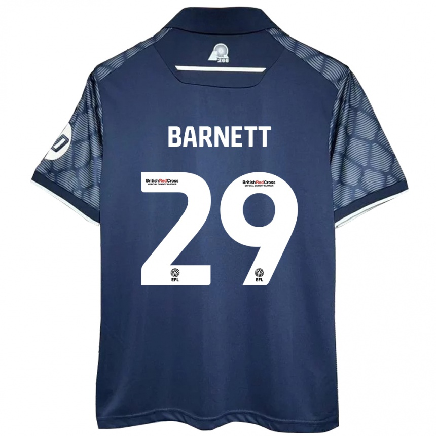 Herren Fußball Ryan Barnett #29 Schwarz Auswärtstrikot Trikot 2024/25 T-Shirt Luxemburg