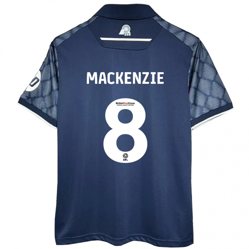 Herren Fußball Libby Mackenzie #8 Schwarz Auswärtstrikot Trikot 2024/25 T-Shirt Luxemburg