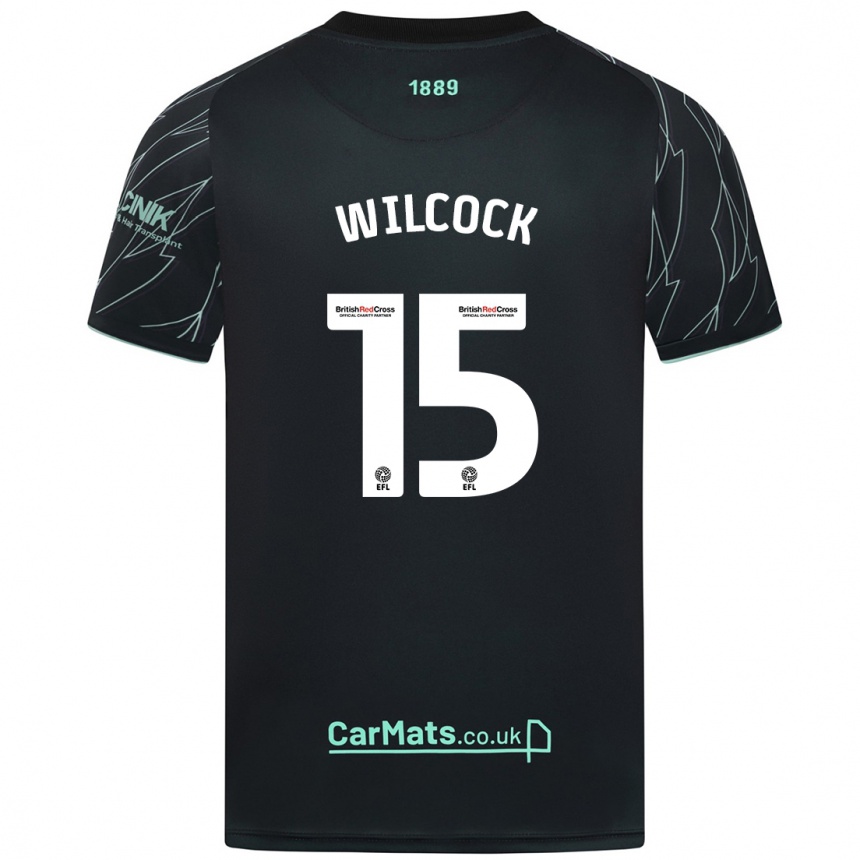 Herren Fußball Tamara Wilcock #15 Schwarz Grün Auswärtstrikot Trikot 2024/25 T-Shirt Luxemburg