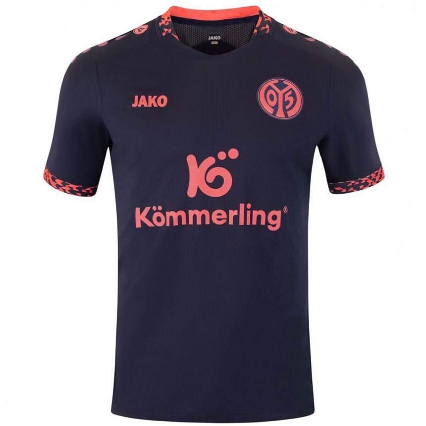 Herren Fußball Nayrobi Vargas #9 Blau Korallenrot Auswärtstrikot Trikot 2024/25 T-Shirt Luxemburg