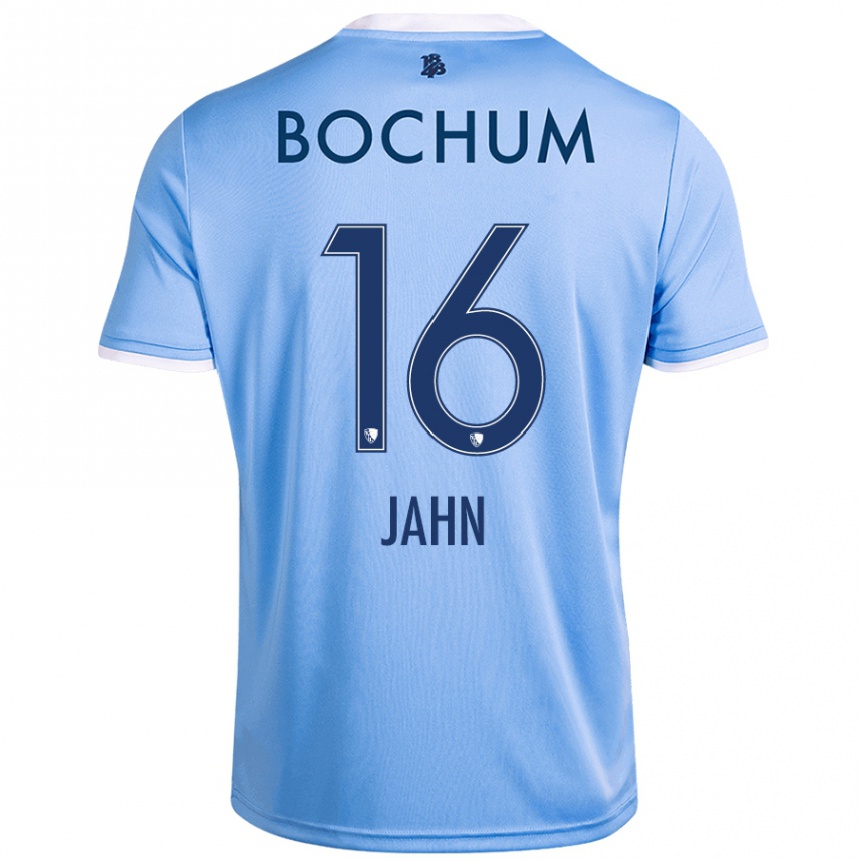 Herren Fußball Niklas Jahn #16 Himmelblau Auswärtstrikot Trikot 2024/25 T-Shirt Luxemburg