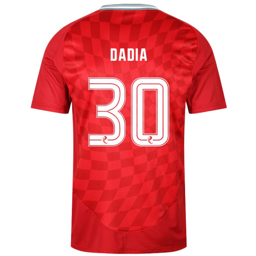 Damen Fußball Or Dadia #30 Rot Heimtrikot Trikot 2024/25 T-Shirt Luxemburg