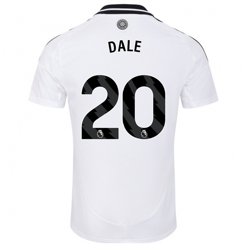 Damen Fußball Olivia Dale #20 Weiß Heimtrikot Trikot 2024/25 T-Shirt Luxemburg