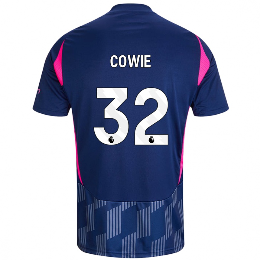 Damen Fußball Abi Cowie #32 Königsblau Rosa Auswärtstrikot Trikot 2024/25 T-Shirt Luxemburg