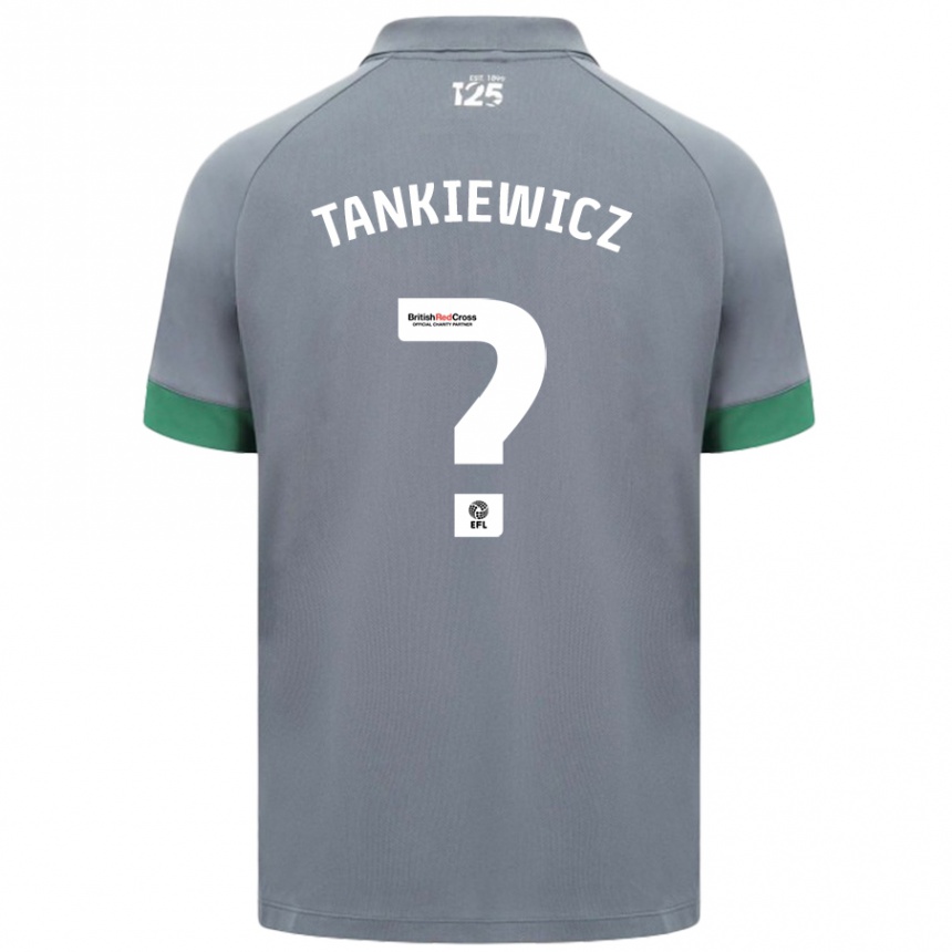 Damen Fußball Rob Tankiewicz #0 Dunkelgrau Auswärtstrikot Trikot 2024/25 T-Shirt Luxemburg