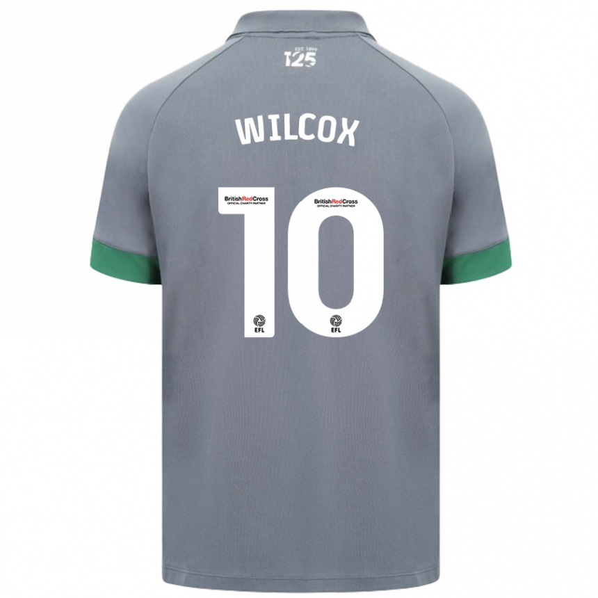 Damen Fußball Danielle Wilcox #10 Dunkelgrau Auswärtstrikot Trikot 2024/25 T-Shirt Luxemburg