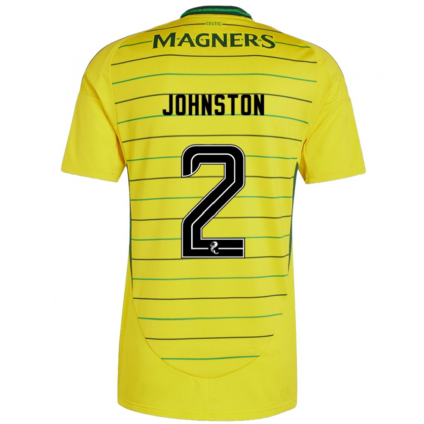 Damen Fußball Alistair Johnston #2 Gelb Auswärtstrikot Trikot 2024/25 T-Shirt Luxemburg