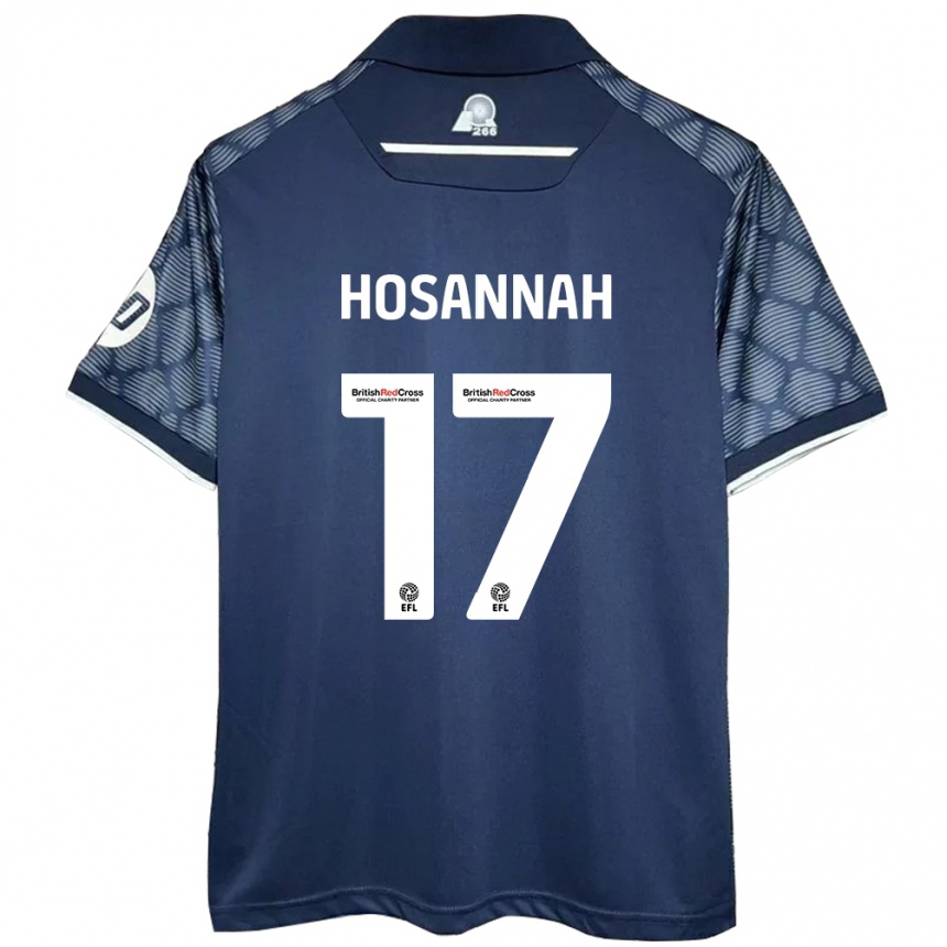 Damen Fußball Bryce Hosannah #17 Schwarz Auswärtstrikot Trikot 2024/25 T-Shirt Luxemburg