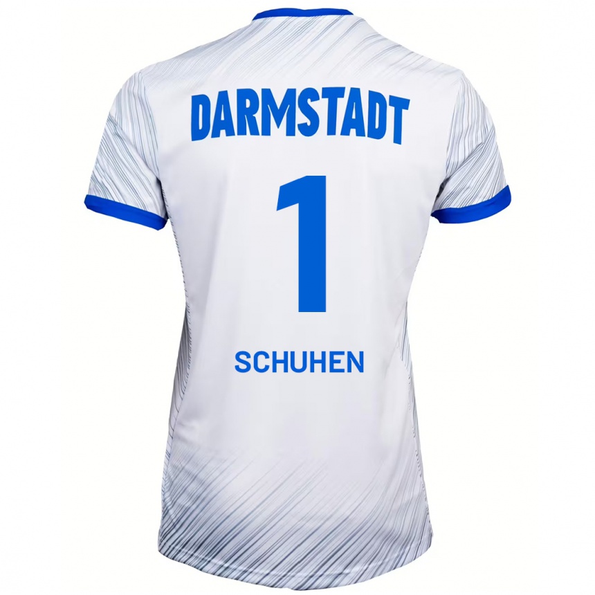 Damen Fußball Marcel Schuhen #1 Weiß Blau Auswärtstrikot Trikot 2024/25 T-Shirt Luxemburg