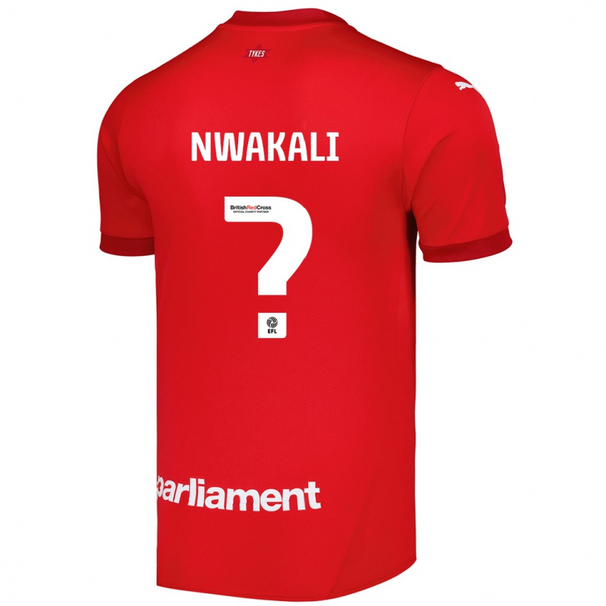 Kinder Fußball Kelechi Nwakali #0 Rot Heimtrikot Trikot 2024/25 T-Shirt Luxemburg