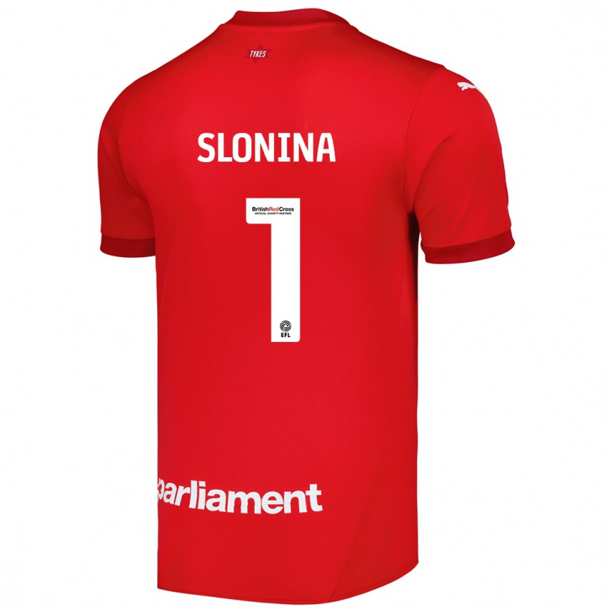 Kinder Fußball Gabriel Slonina #1 Rot Heimtrikot Trikot 2024/25 T-Shirt Luxemburg