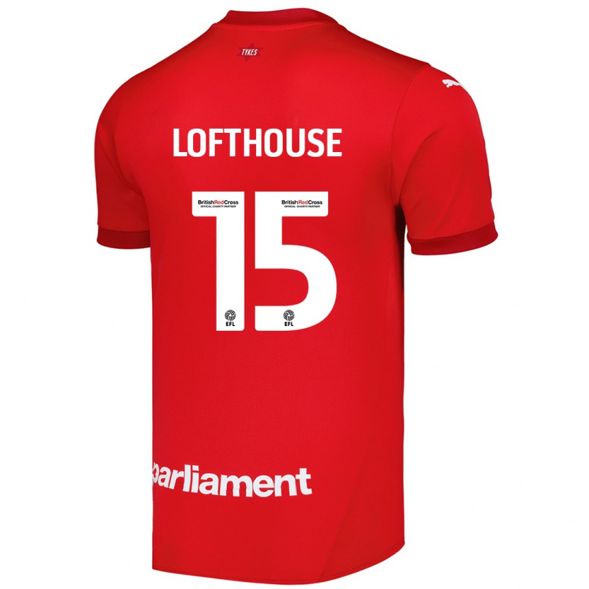 Kinder Fußball Kyran Lofthouse #15 Rot Heimtrikot Trikot 2024/25 T-Shirt Luxemburg