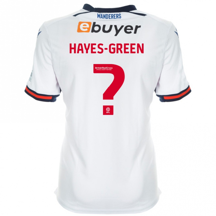 Kinder Fußball Charlie Hayes-Green #0 Weiß Heimtrikot Trikot 2024/25 T-Shirt Luxemburg