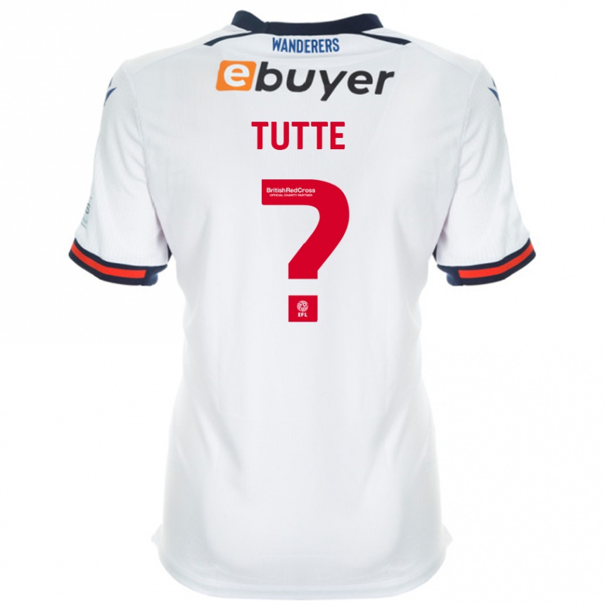 Kinder Fußball Andrew Tutte #0 Weiß Heimtrikot Trikot 2024/25 T-Shirt Luxemburg