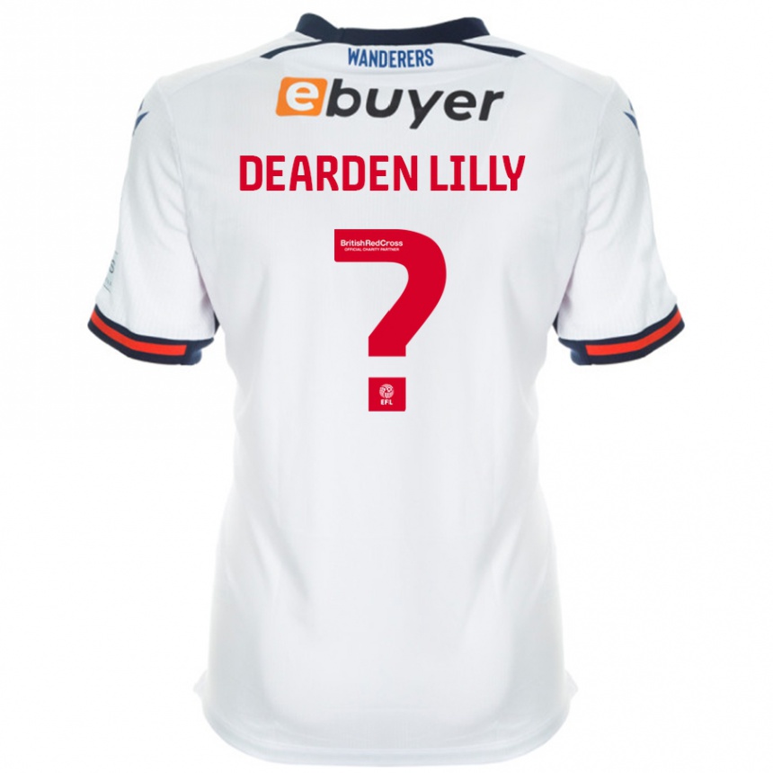 Kinder Fußball Jessica Dearden-Lilly #0 Weiß Heimtrikot Trikot 2024/25 T-Shirt Luxemburg