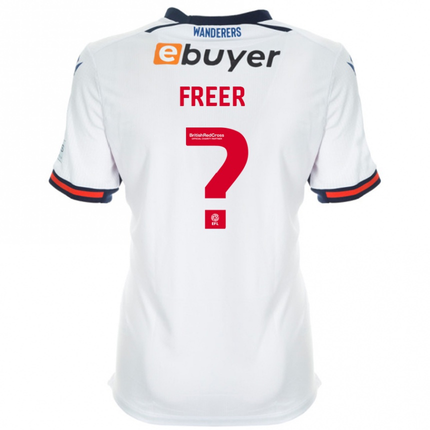 Kinder Fußball Eleanor Freer #0 Weiß Heimtrikot Trikot 2024/25 T-Shirt Luxemburg