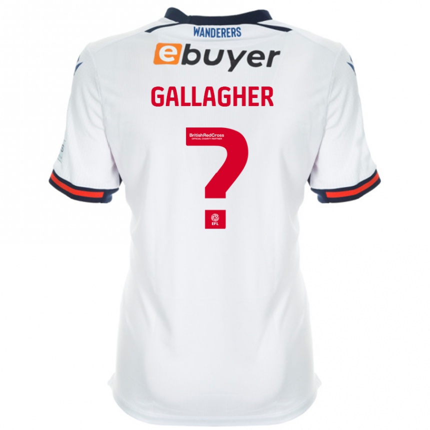 Kinder Fußball Tamzin Gallagher #0 Weiß Heimtrikot Trikot 2024/25 T-Shirt Luxemburg