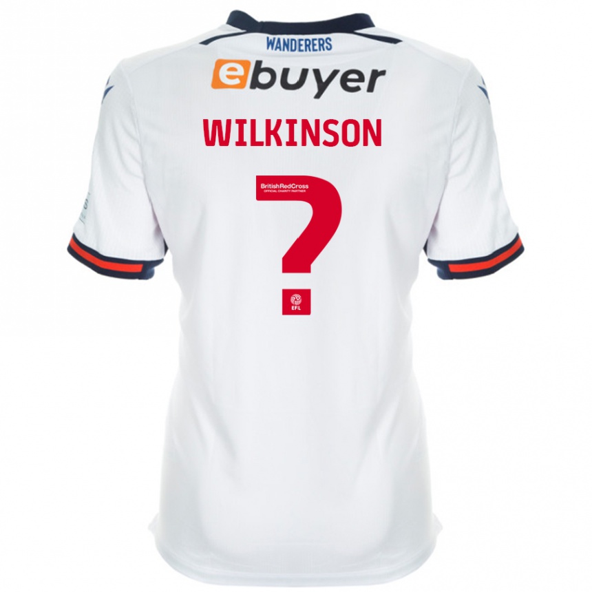 Kinder Fußball Hannah Wilkinson #0 Weiß Heimtrikot Trikot 2024/25 T-Shirt Luxemburg