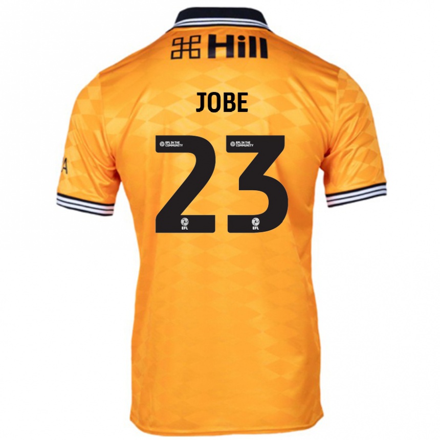 Kinder Fußball Mamadou Jobe #23 Orange Heimtrikot Trikot 2024/25 T-Shirt Luxemburg